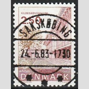 FRIMRKER DANMARK | 1983 - AFA 778 - EU Bygningskunst - 2,50 Kr. rd/rdbrun - Pragt Stemplet