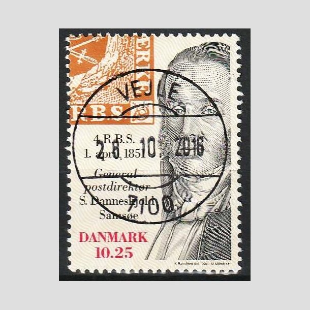 FRIMRKER DANMARK | 2001 - AFA 1279 - Frimrket 150 r - 10,25 Kr. flerfarvet - Lux Stemplet Vejle