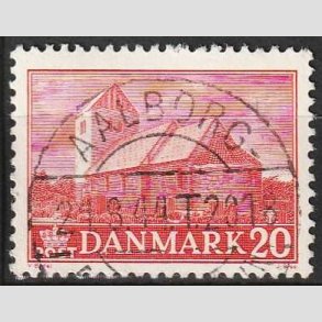 FRIM�RKER DANMARK | 1944 - AFA 287 - Landsbykirker - 20 �re r�d - Pragt Stemplet