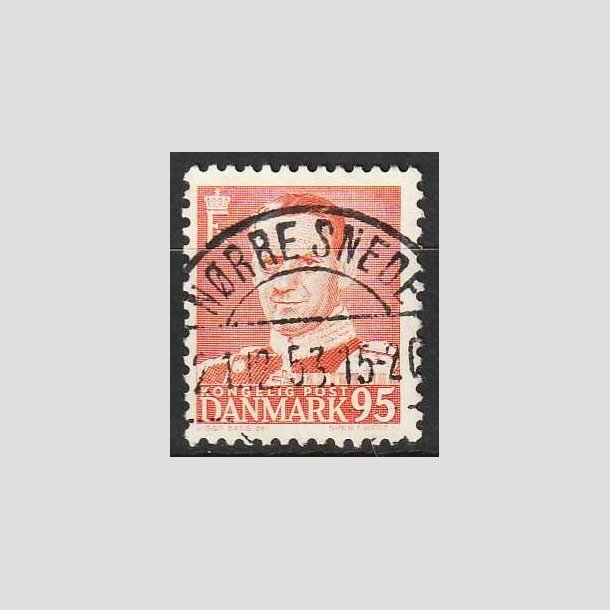 FRIMRKER DANMARK | 1952-53 - AFA 343 - Fr. IX 95 re orangerd - Lux Stemplet 