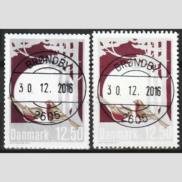 FRIMRKER DANMARK | 2013 - AFA 1758+1758A - Vinterstemning - 12,50 Kr. flerfarvet - Pragt Stemplet