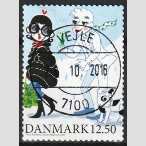 FRIMRKER DANMARK | 2010 - AFA 1639E - Vintereventyr - 12,50 Kr. flerfarvet - Pragt Stemplet