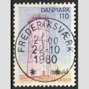 FRIM�RKER DANMARK | 1980 - AFA 701 - Nord for Limfjorden - 110 �re flerfarvet - Lux Stemplet  