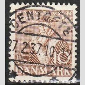 FRIM�RKER DANMARK | 1936 - AFA 231 - Reformationen 10 �re brun - Lux Stemplet Gentofte