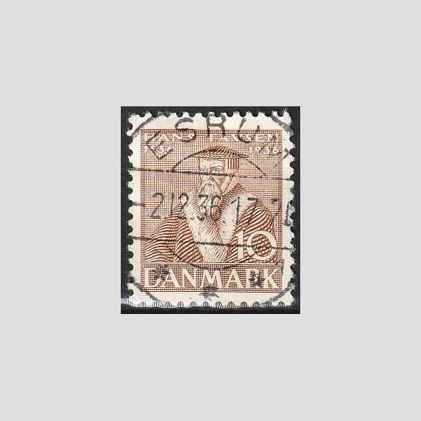 FRIMRKER DANMARK | 1936 - AFA 231 - Reformationen 10 re brun - Lux Stemplet Esrum
