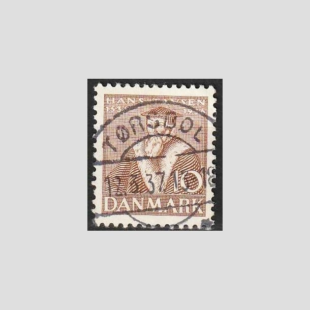 FRIMRKER DANMARK | 1936 - AFA 231 - Reformationen 10 re brun - Lux Stemplet Trsbl