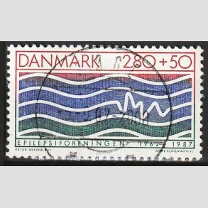 FRIMRKER DANMARK | 1987 - AFA 890 - Dansk Epilepsiforening - 2,80 Kr. + 50 re - Pragt Stemplet