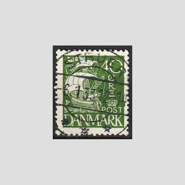 FRIMRKER DANMARK | 1927 - AFA 174 - Karavel 40 re grn - Lux Stemplet Struer