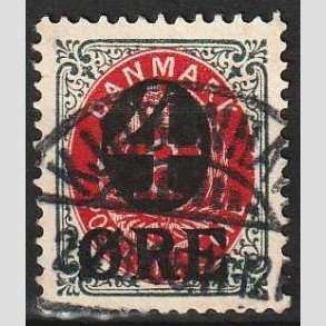 FRIMRKER DANMARK | 1904 -  AFA 40 - 4/8 re gr/rd - Pnt Stemplet