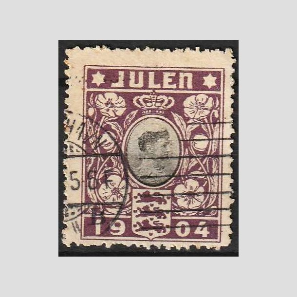 JULEMRKER DANMARK | 1904 - Dronning Louise - Stemplet