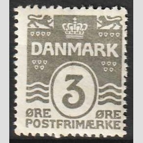FRIM�RKER DANMARK | 1913-14 - AFA 79 - B�lgelinie 3 �re gr� - Postfrisk