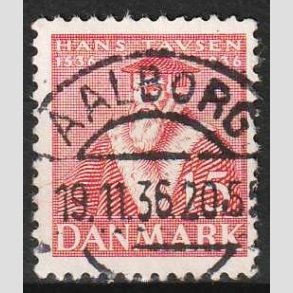 FRIMRKER DANMARK | 1936 - AFA 232 - Reformationen 15 re rd - Lux Stemplet