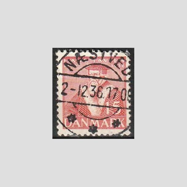 FRIMRKER DANMARK | 1936 - AFA 232 - Reformationen 15 re rd - Lux Stemplet Nstved