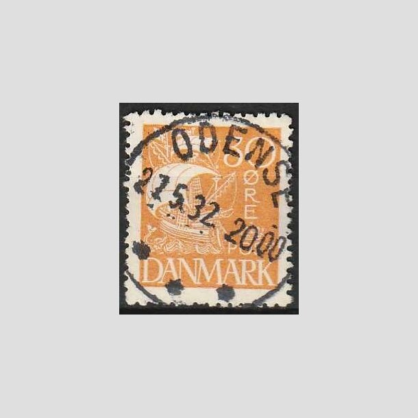 FRIMRKER DANMARK | 1927 - AFA 172 - Karavel 30 re gul - Lux Stemplet 