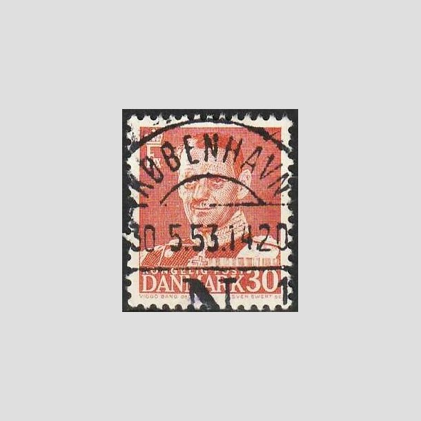 FRIMRKER DANMARK | 1952-53 - AFA 337 - Fr. IX 30 re rd - Lux Stemplet 