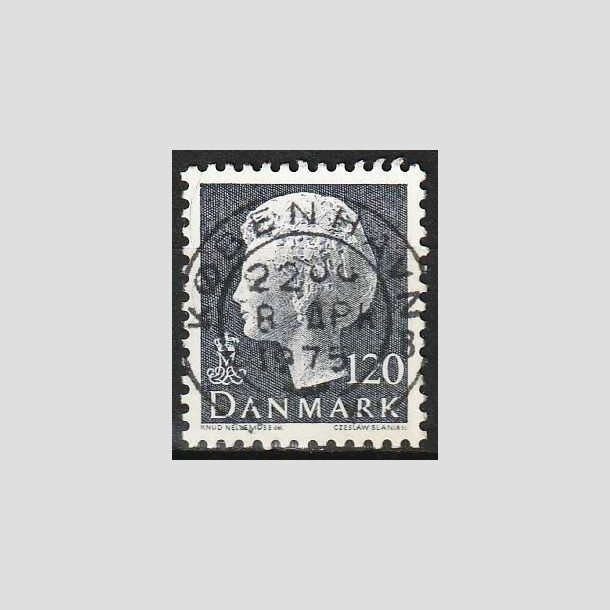 FRIMRKER DANMARK | 1974 - AFA 564 - Dronning Margrethe - 120 re grbl - Pragt Stemplet 
