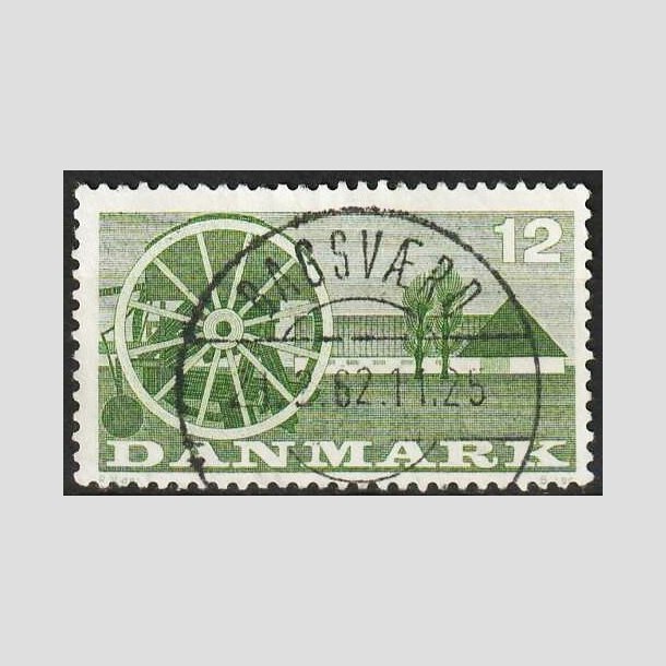 FRIMRKER DANMARK | 1960 - AFA 381 - Landbrugsmotiver - 12 re grn - Pragt Stemplet Bagsvrd