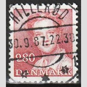 FRIMRKER DANMARK | 1985 - AFA 820 - Dronning Margrethe - 2,80 Kr. rd - Pragt Stemplet