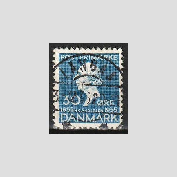 FRIMRKER DANMARK | 1935 - AFA 228 - H. C. Andersen 30 re bl - Lux Stemplet Langaa