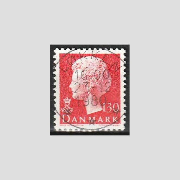 FRIMRKER DANMARK | 1979 - AFA 678 - Dronning Margrethe - 130 re rd - Pragt Stemplet