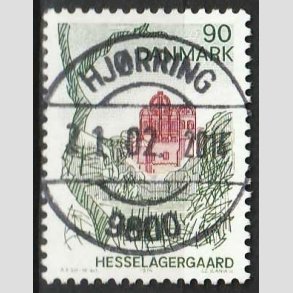 FRIM�RKER DANMARK | 1974 - AFA 569 - Landsdelsserie Fyn - 90 �re flerfarvet - Pragt Stemplet