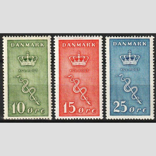 FRIMRKER DANMARK | 1929 - AFA 178,179,180 - Krftfrimrker i komplet st - Postfrisk
