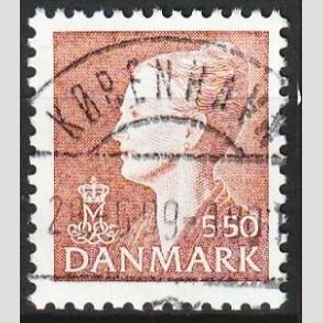 FRIMRKER DANMARK | 1998 - AFA 1172 - Dronning Margrethe II - 5,50 Kr. rdbrun - Lux Stemplet