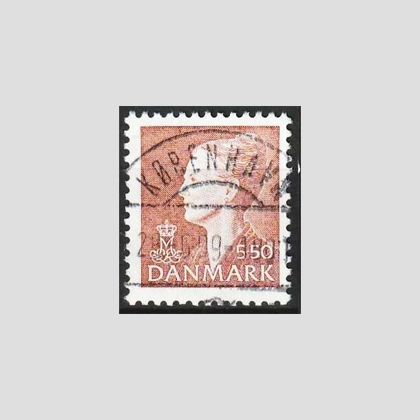 FRIMRKER DANMARK | 1998 - AFA 1172 - Dronning Margrethe II - 5,50 Kr. rdbrun - Lux Stemplet