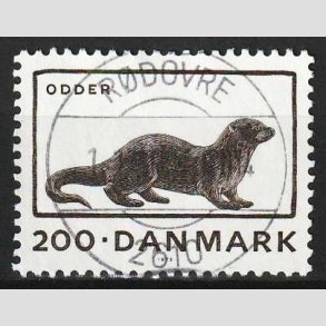 FRIM�RKER DANMARK | 1975 - AFA 604 - Truede dyr - 200 �re brun - Pragt Stemplet