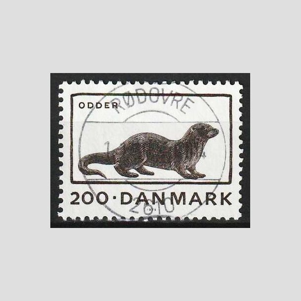 FRIMRKER DANMARK | 1975 - AFA 604 - Truede dyr - 200 re brun - Pragt Stemplet