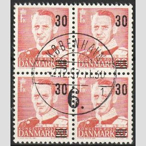 FRIMRKER DANMARK | 1955 - AFA 363ax - Provisorier - 30/20 re rd 