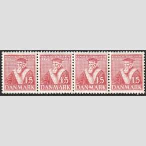 FRIMRKER DANMARK | 1936 - AFA 232 - Reformationen 15 re rd i 4-stribe - Postfrisk