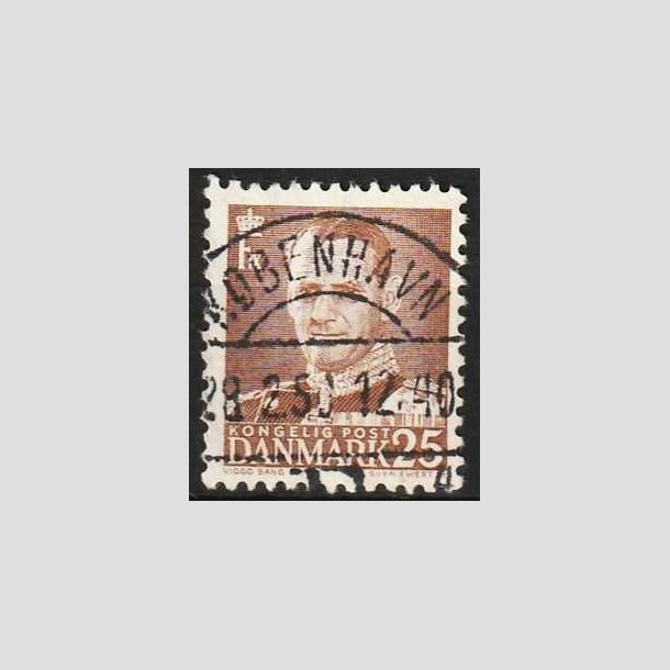 FRIMRKER DANMARK | 1948-50 - AFA 308 - Fr. IX 25 re brun - Lux Stemplet 