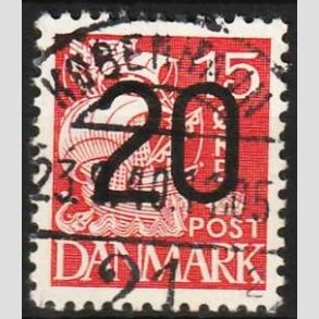 FRIMRKER DANMARK | 1940 - AFA 264 - 20/15 re rd Provisorier - Lux Stemplet