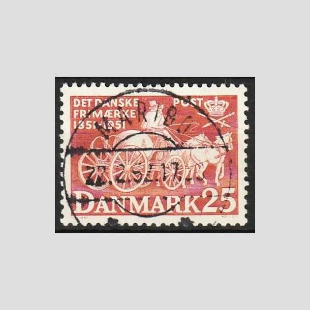 FRIMRKER DANMARK | 1951 - AFA 332 - Frste frimrker 100 r, 25 re - Pragt Stemplet Maribo