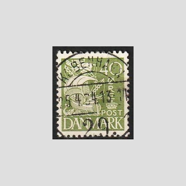 FRIMRKER DANMARK | 1933 - AFA 208 - Karavel 40 re grn Type I - Pragt Stemplet 