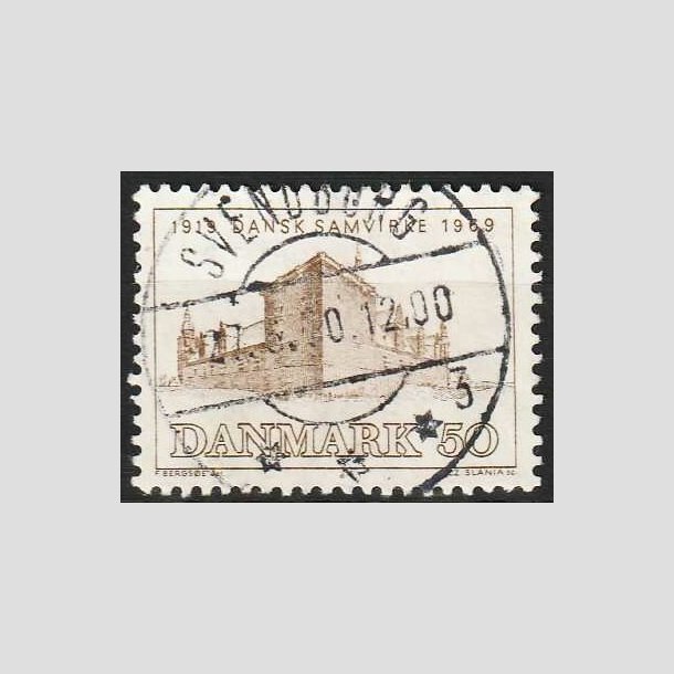 FRIMRKER DANMARK | 1969 - AFA 483 - Dansk Samvirke 50 r - 50 re grbrun - Pragt Stemplet 