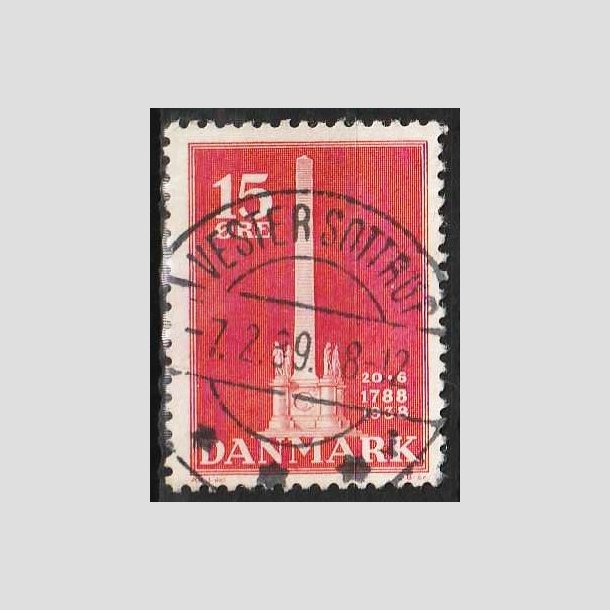 FRIMRKER DANMARK | 1938 - AFA 244 - Stavnsbndet 15 re rd - Lux Stemplet
