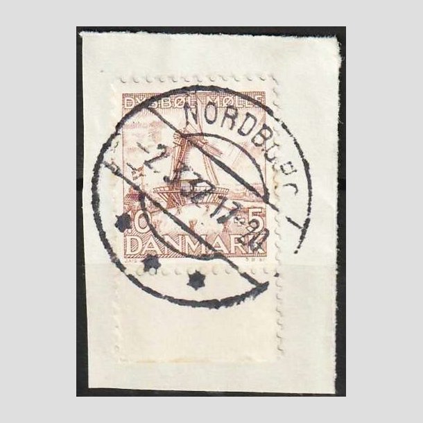 FRIMRKER DANMARK | 1937 - AFA 237 - Dybbl Mlle - 10+5 re brun - Lux stemplet 