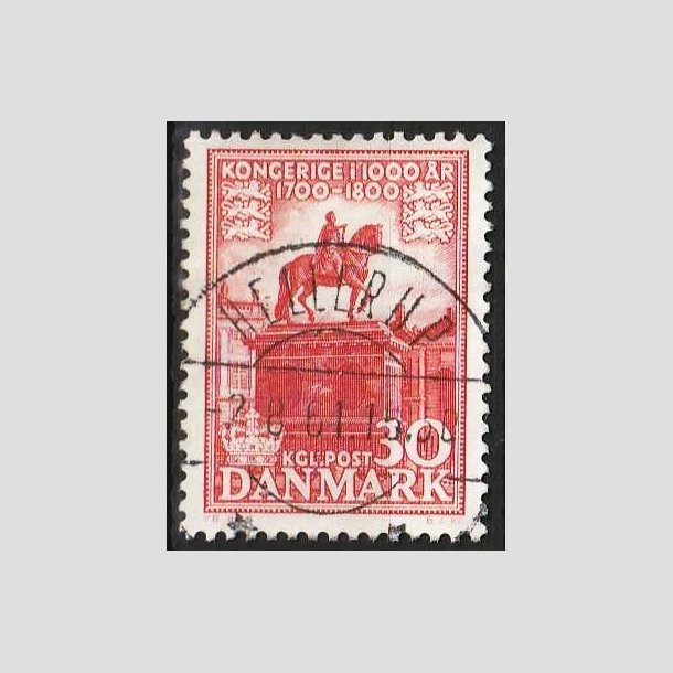 FRIMRKER DANMARK | 1953-56 - AFA 354 - Kongeriget 1000 r - 30 re rd - Pragt Stemplet