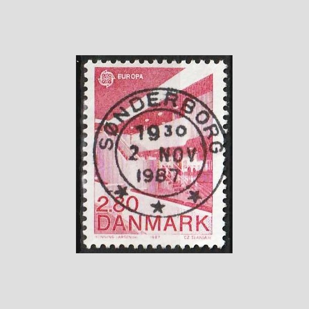 FRIMRKER DANMARK | 1987 - AFA 882 - Europamrker - 2,80 Kr. rd - Pragt Stemplet Snderborg