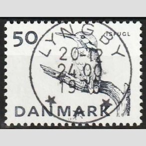 FRIM�RKER DANMARK | 1975 - AFA 601 - Truede dyr - 50 �re gr�bl� - Pragt Stemplet Lyngby
