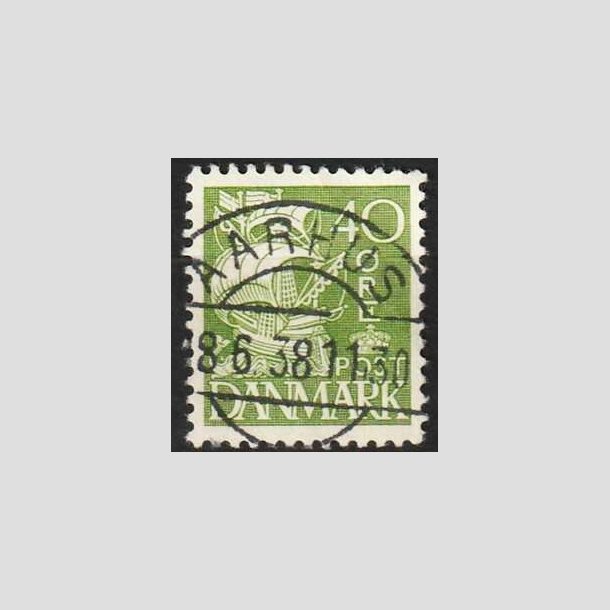 FRIMRKER DANMARK | 1933 - AFA 208 - Karavel 40 re grn Type I - Lux Stemplet