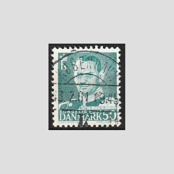 FRIMRKER DANMARK | 1952-53 - AFA 338 - Fr. IX 50 re blgrn - Lux Stemplet 