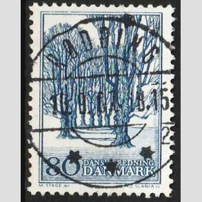 FRIM�RKER DANMARK | 1966 - AFA 446 - Holte All� - 80 �re bl� - Lux Stemplet R�dding