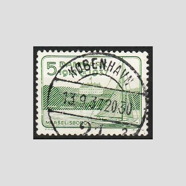 FRIMRKER DANMARK | 1937 - AFA 239 - Chr. X 25 re jubilum 5 re grn - Lux Stemplet 