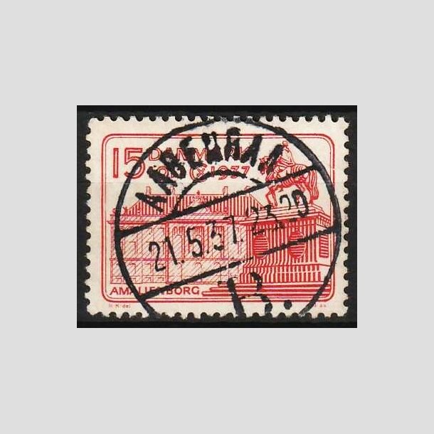 FRIMRKER DANMARK | 1937 - AFA 241 - Chr. X 25 re jubilum 15 re rd - Lux Stemplet 