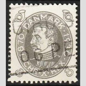 FRIMRKER DANMARK | 1930 - AFA 188 - Chr. X 60 r 8 re gr - Stemplet