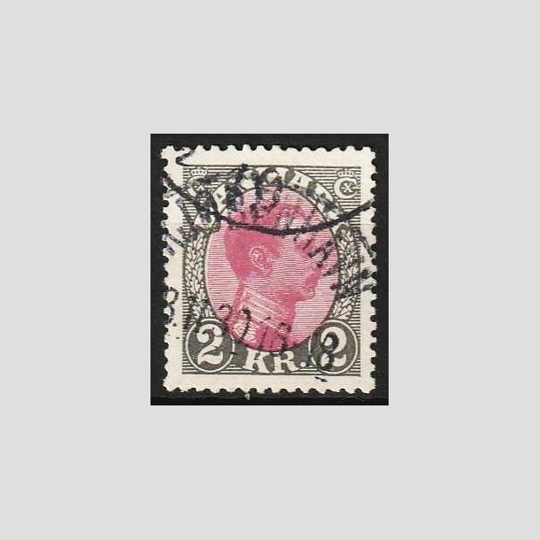 FRIMRKER DANMARK | 1925-26 - AFA 151 - Chr. X 2 Kr. gr/rdlilla - Stemplet
