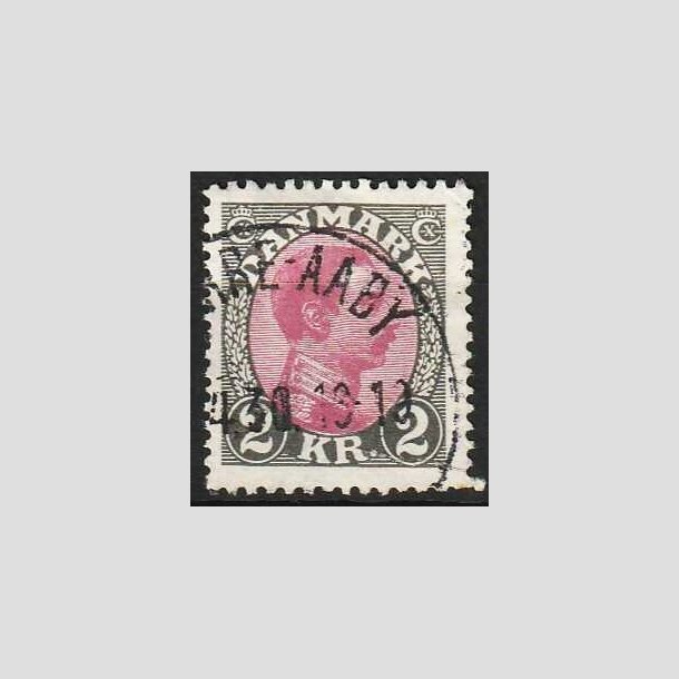 FRIMRKER DANMARK | 1925-26 - AFA 151 - Chr. X 2 Kr. gr/rdlilla - Stemplet